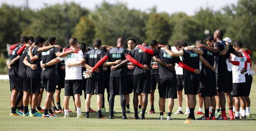 Costa Rica s players participate in an open training session to prepare for Copa America Centenario in Orlando, Florida, United States, 2 June 2016. Costa Rica will face Paraguay at the Orlando Citrus Bowl next Saturday. COSTA RICA S SOCCER TEAM PRESSER !ACHTUNG: NUR REDAKTIONELLE NUTZUNG!  ORL009 20160603-636005106313375930