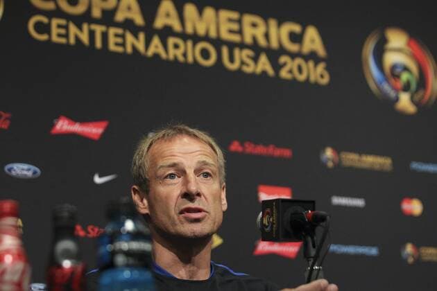 United State s soccer team coach, German Jurgen Klinsmann, delivers a presser at Levi s stadium in Santa Clara, California, United States, 2 June 2016. US will face Colombia at the opening match of Copa America Centenario 3 June 2016. EFE David Fernandez US COACH PRESSER !ACHTUNG: NUR REDAKTIONELLE NUTZUNG!  SCL001 20160603-636005127719853286