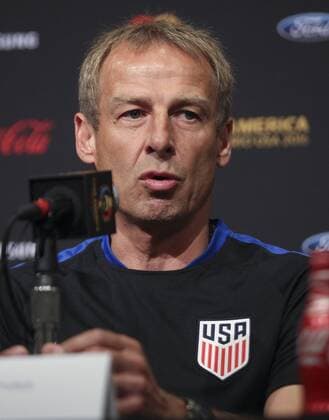 United State s soccer team coach, German Jurgen Klinsmann, delivers a presser at Levi s stadium in Santa Clara, California, United States, 2 June 2016. US will face Colombia at the opening match of Copa America Centenario 3 June 2016. EFE David Fernandez US COACH PRESSER !ACHTUNG: NUR REDAKTIONELLE NUTZUNG!  SCL002 20160603-636005127769304969
