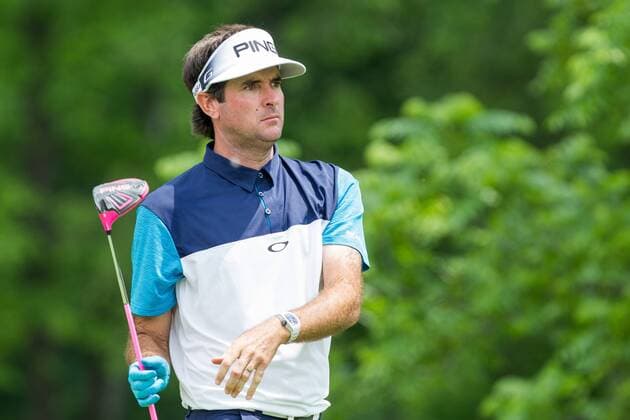 June 2, 2016: Bubba Watson watches his tee shot on the nineth hole during the first round of the Memorial Tournament presented by Nationwide Insurance held at Muirfield Village Golf Club in Dublin, Ohio. (Photo by Scott W. Grau Icon Sportswire) GOLF: JUN 02 PGA Golf Herren - the Memorial Tournament presented by Nationwide - First Round Icon160602056 EDITORIAL USE ONLY