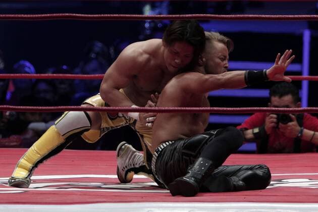 Japanese Ikuto Hudaka (L) in action with British Rockstar Spud (R) during the second edition of the World Championship WM Weltmeisterschaft of Wrestling Free Style in Puebla, Mexico, 03 June 2016. Second edition of the World Championship of Wrestling Free Style !ACHTUNG: NUR REDAKTIONELLE NUTZUNG!  MEX602 20160604-636006239851383820