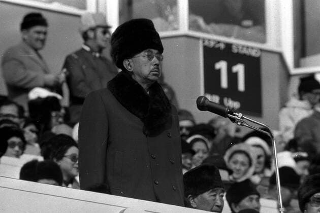 Sapporo 1972: Kaiser Hirohito eröffnet die Olympischen Winterspiele