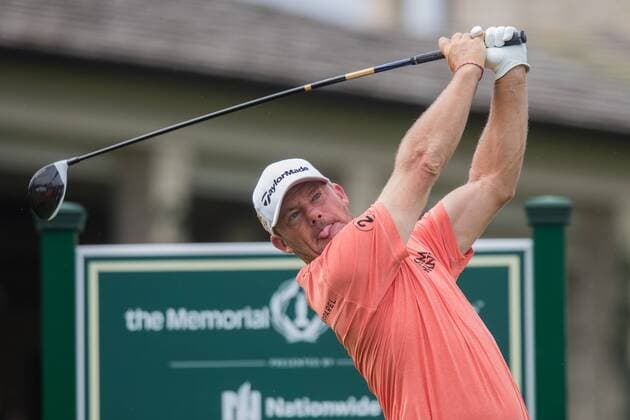 June 4, 2016 - Dublin, Ohio, U.S - Alex Cejka hits from the tenth tee during the third round of The Memorial Tournament at Muirfield Village Golf Club, Dublin, Ohio. Golf 2016 - The Memorial Tournament - Third Round - ZUMAs304