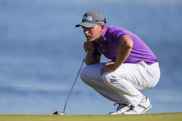 160604 Matt Wallace, England under dag tre av golftävlingen Nordea Masters den 4 Juni 2016 i Stockholm.  Copyright: ANDREASxSANDSTRÖM BB160604BB587