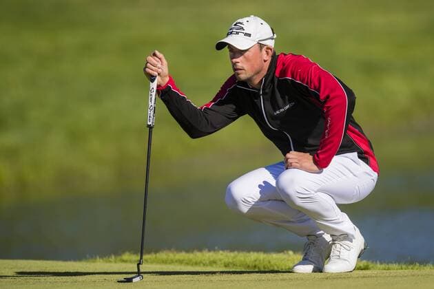 160604 Alexander Björk, Sverige under dag tre av golftävlingen Nordea Masters den 4 Juni 2016 i Stockholm.  Copyright: ANDREASxSANDSTRÖM BB160604BB588