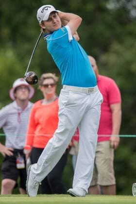 June 4, 2016 - Dublin, Ohio, U.S - Emiliano Grillo hits off the first tee during the third round of The Memorial Tournament at Muirfield Village Golf Club, Dublin, Ohio. Golf 2016 - The Memorial Tournament - Third Round - ZUMAs304