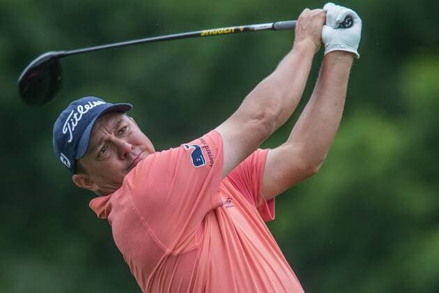 June 4, 2016 - Dublin, Ohio, U.S - Jason Dufner hits off the 18th tee during the third round of The Memorial Tournament at Muirfield Village Golf Club, Dublin, Ohio. Golf 2016 - The Memorial Tournament - Third Round - ZUMAs304