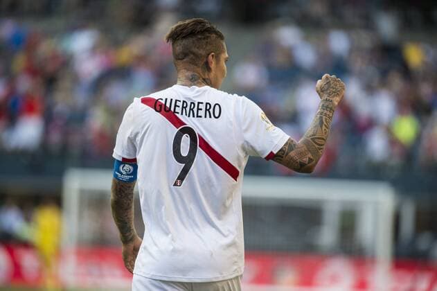 June 4, 2016 - Seattle, Washington, U.S - Peru forward JOSE PAOLO GUERRERO (9) celebrates his goal during the Copa America Centenario football tournament at Century Link Field in Seattle, Washington, United States, on June 4, 2016 Soccer 2016 - Copa America Centenario Haiti vs. Peru 0-1 - ZUMAs192
