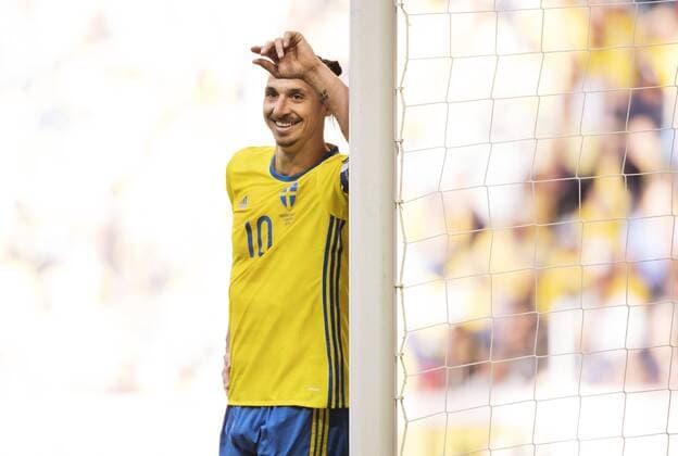 Euro 2016, Testspiel, Schweden - Wales 160605 Schwedens Zlatan Ibrahimovic - Länderspiel - Schweden - Wales - in Stockholm.  Copyright: JOELxMARKLUND BB160605JM056