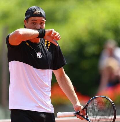 Tennis, Franken Challenge in Fürth 05.06.2016 - Tennis - ATP Tennis Herren Challenger Tour - Franken Challenge - Tournament Turnier - Männer Herren Finale - JüRa - Jan-Lennard Struff (Deutschland) enttäuscht Enttäuschung