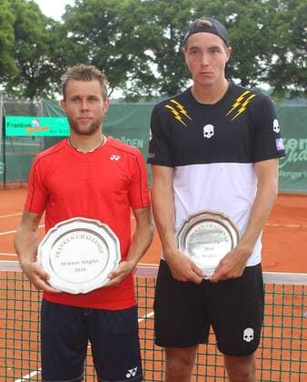 05.06.2016 - Tennis - ATP Tennis Herren Challenger Tour - Franken Challenge - Tournament Turnier - Männer Herren Finale - JüRa - Radu Albot (MDA) und Jan-Lennard Struff (Deutschland)