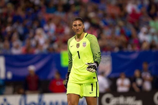 05 June 2016: U.S. Women s national team Nationalteam goalkeeper Hope Solo (1) during the International Friendly Länderspiel between Japan and USA at FirstEnergy Stadium in Cleveland, OH. The match was abandoned in the 76th minute due to inclement weather with the USA leading 2-0. The attendance of 23,535 set a record for a Women s National Team game in the state of Ohio. (Photo by Frank Jansky Icon Sportswire) SOCCER: JUN 05 Women s - USA v Japan Icon160605059 EDITORIAL USE ONLY