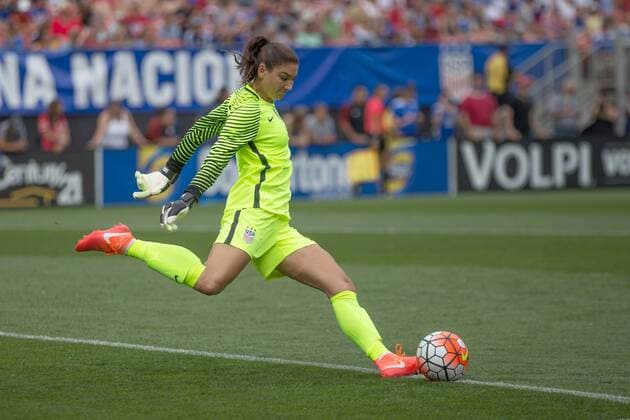 05 June 2016: U.S. Women s national team Nationalteam goalkeeper Hope Solo (1) during the International Friendly Länderspiel between Japan and USA at FirstEnergy Stadium in Cleveland, OH. The match was abandoned in the 76th minute due to inclement weather with the USA leading 2-0. The attendance of 23,535 set a record for a Women s National Team game in the state of Ohio. (Photo by Frank Jansky Icon Sportswire) SOCCER: JUN 05 Women s - USA v Japan Icon160605060 EDITORIAL USE ONLY