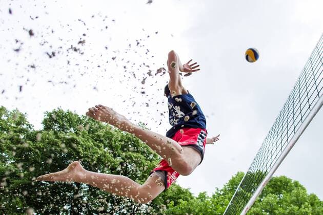 Marvin Klass (SV Fellbach Regensport); LBS-Cup Beachvolleyball A-Top, Markplatz, Schopfheim Germany, 20160605; Schopfheim Copyright: Wuechnerx xEibner-Pressefoto EP_nwr