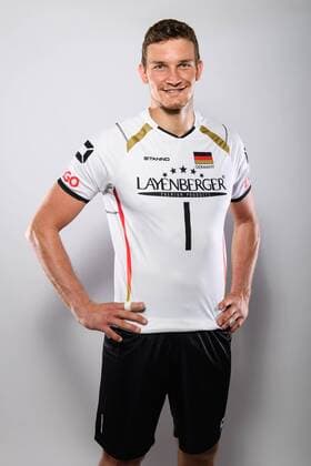 03.06.2015, Sportcentrum Papendal, Papendal Volleyball, Fotoshooting Nationalmannschaft Männer Maenner Christian Fromm ( 1 GER)