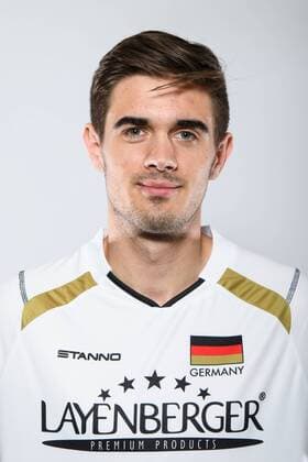 03.06.2015, Sportcentrum Papendal, Papendal Volleyball, Fotoshooting Nationalmannschaft Männer Maenner Daniel Malescha ( 19 GER)