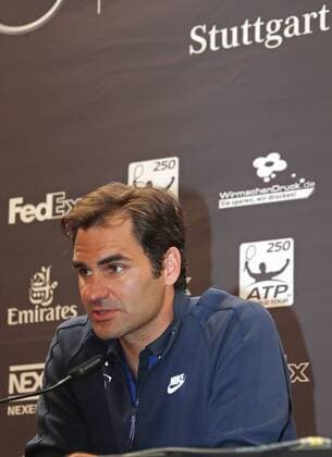 Stuttgart Tennis MercedesCup 2016: Pressekonferenz mit Roger Federer