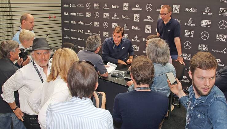Stuttgart Tennis MercedesCup 2016: Pressekonferenz mit Roger Federer