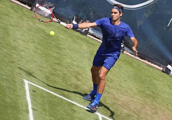 Stuttgart Tennis MercedesCup 2016: Training Roger Federer (CH) trainiert