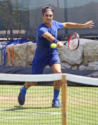 Stuttgart Tennis MercedesCup 2016: Training Roger Federer (CH) trainiert