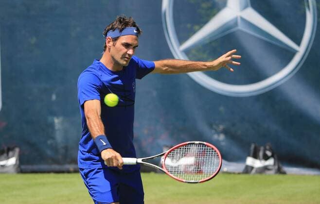 06.06.2016, Mercedes Cup Stuttgart, ATP Tennis Herren Tour, Tennis im Bild: Roger Federer (SUI)