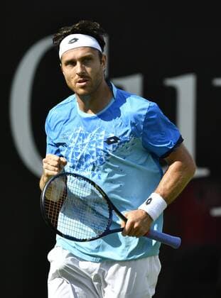 Michael Berrer (GER) jubelt über Punktgewinn 06.06.2016 Tennis Mercedes-Cup Stuttgart Weißenhof 04.06..-12.06.2016 MercedesCup Stuttgart Weißenhof 2016