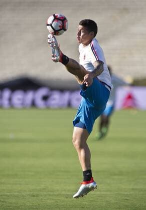 June 6, 2016 - Pasadena, California, U.S - James Rodriguez of the national team Nationalteam of Colombia during their practice at the Rose Bowl Stadium in Pasadena California on Monday June 6, 2016. The team is preparing for the Copa America Centenario 2016 game on Tuesday at the Rose Bowl stadium in Pasadena California. Colombia practice at Rose Bowl - ZUMAp124