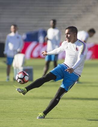 June 6, 2016 - Pasadena, California, U.S - Dayro Moreno of the national team Nationalteam of Colombia during their practice at the Rose Bowl Stadium in Pasadena California on Monday June 6, 2016. The team is preparing for the Copa America Centenario 2016 game on Tuesday at the Rose Bowl stadium in Pasadena California. Colombia practice at Rose Bowl - ZUMAp124