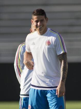 June 6, 2016 - Pasadena, California, U.S - James Rodriguez of the national team Nationalteam of Colombia during their practice at the Rose Bowl Stadium in Pasadena California on Monday June 6, 2016. The team is preparing for the Copa America Centenario 2016 game on Tuesday at the Rose Bowl stadium in Pasadena California. Colombia practice at Rose Bowl - ZUMAp124