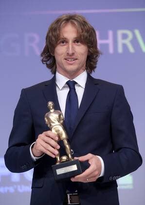 Award Soccer Oscar 06.06.2016., Zagreb, Croatia - The Westin Hotel was held awards ceremony Soccer Oscar organized by the Football union and Croatian newspapers Sportske novosti News). Best Player 2015 2016, Luka Modric.  IgorxKralj PIXSELL