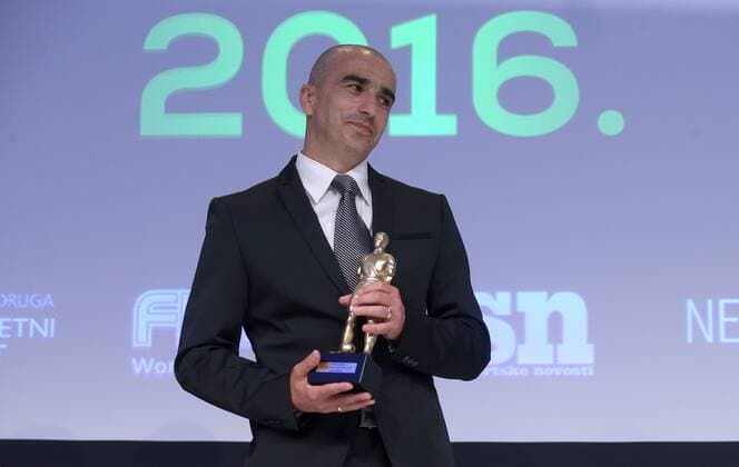 Award Soccer Oscar 06.06.2016., Zagreb, Croatia - The Westin Hotel was held awards ceremony Soccer Oscar organized by the Football union and Croatian newspapers Sportske novosti News). Best referee, Bruno Maric.  IgorxKralj PIXSELL