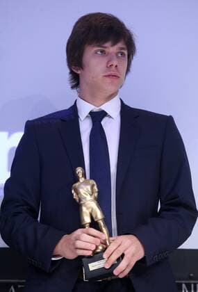 Award Soccer Oscar 06.06.2016., Zagreb, Croatia - The Westin Hotel was held awards ceremony Soccer Oscar organized by the Football union and Croatian newspapers Sportske novosti News). Best young player, Ante Coric.  IgorxKralj PIXSELL