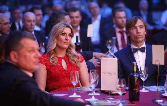 Award Soccer Oscar 06.06.2016., Zagreb, Croatia - The Westin Hotel was held awards ceremony Soccer Oscar organized by the Football union and Croatian newspapers Sportske novosti News). Janica Kostelic, Dario Simic.  IgorxKralj PIXSELL
