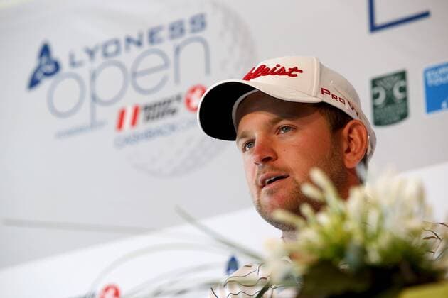 GOLF - PGA Golf Herren Lyoness Open, preview ATZENBRUGG,AUSTRIA,07.JUN.16 - GOLF - PGA European Tour, Lyoness Open, Diamond Country Club, preview, press conference PK Pressekonferenz Image shows Bernd Wiesberger (AUT). GEPAxpictures xDanielxGoetzhaber