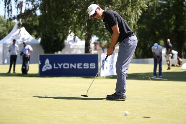 GOLF - PGA Golf Herren Lyoness Open, preview ATZENBRUGG,AUSTRIA,07.JUN.16 - GOLF - PGA European Tour, Lyoness Open, Diamond Country Club, preview, training. Image shows Lukas Nemecz (AUT). GEPAxpictures xDanielxGoetzhaber
