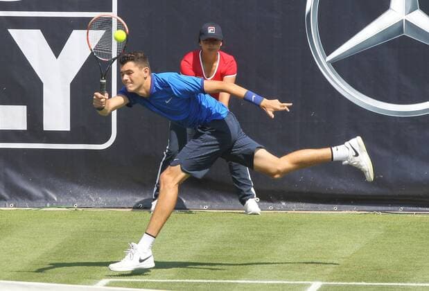 07.06.2016, Mercedes Cup Stuttgart, ATP Tennis Herren Tour, Tennis im Bild: Taylor Fritz (USA)