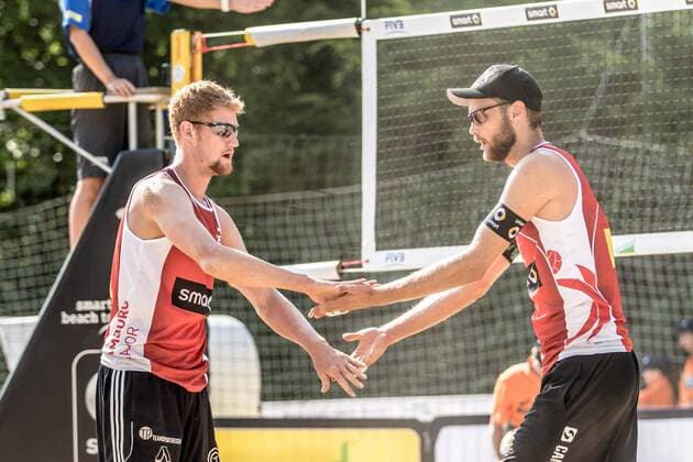 1 Armin Dollinger 2 Yannick Harms (GER) FiVB Worldtour Major Hamburg