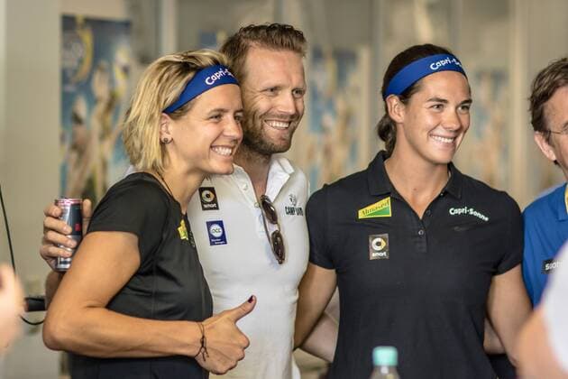 Laura Ludwig und Kira Walkenhorst mit Julius Brink FiVB Worldtour Major Hamburg