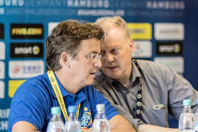 Hannes Jagerhofer mit Frank Mackerodt FiVB Worldtour Major Hamburg