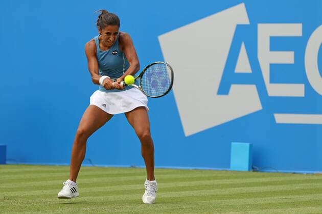 07.06.2016. Nottingham Tennis Centre, Nottingham, England. Aegon WTA Tennis Damen Nottingham Open Day 4. Cagla Buyukakcay of Turkey in action xDavidxKissmanx  ActionPlus11746282