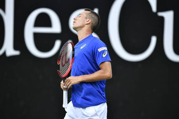Philipp Kohlschreiber (GER) Gestik, Geste enttäuscht 07.06.2016 Tennis Mercedes-Cup Stuttgart Weißenhof 04.06..-12.06.2016 MercedesCup Stuttgart Weißenhof 2016