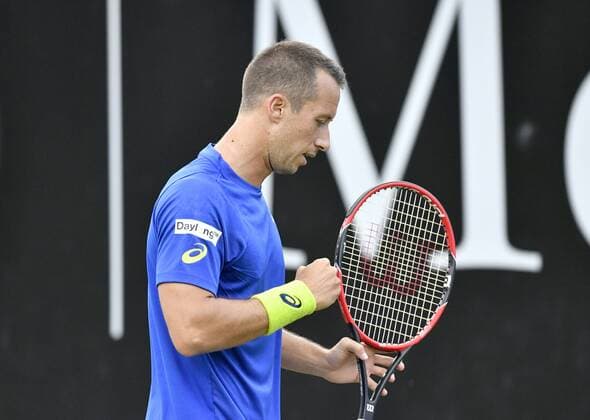 Philipp Kohlschreiber (GER) jubelt über gewonnenen punkt 07.06.2016 Tennis Mercedes-Cup Stuttgart Weißenhof 04.06..-12.06.2016 MercedesCup Stuttgart Weißenhof 2016