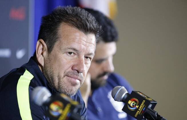 Copa America, PK Nationalteam Brasilien Brazil national soccer team coach Carlos Dunga speaks during a press conference PK Pressekonferenz in Orlando, Florida, US, 07 June 2016. Brazil will face Haiti in the Copa America 2016 on next 08 June. Press conference of Brazil !ACHTUNG: NUR REDAKTIONELLE NUTZUNG!  BIL01 20160607-636009290498384285
