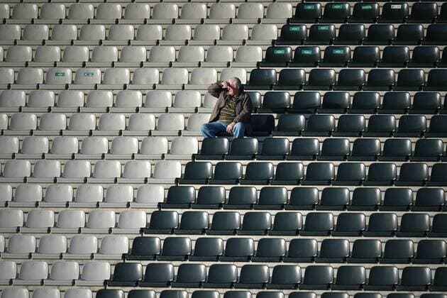 Fußball, Damen, EM Quali, Tschechien - Nordirland An alone fan watches the women s football European Cup 2017 qualifier match Czech Republic vs Northern Ireland, in Jablonec nad Nisou, Czech Republic, on Tuesday, June 7, 2016. (CTKxPhoto RadekxPetrasek) CTKPhotoP201606070982501  PER 4