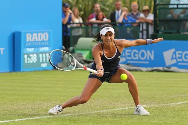 07.06.2016. Nottingham Tennis Centre, Nottingham, England. Aegon WTA Tennis Damen Nottingham Open Day 4. Heather Watson of Great Britain in action xDavidxKissmanx  ActionPlus11746404