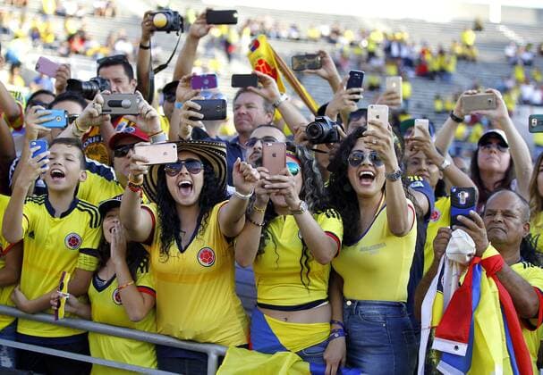 Copa America, Kolumbien - Paraguay during the first half at COPA America Centenario at the Rose Bowl in Pasadena, California on June 7, 2016.  LAP20160607600 ALEXxGALLARDO
