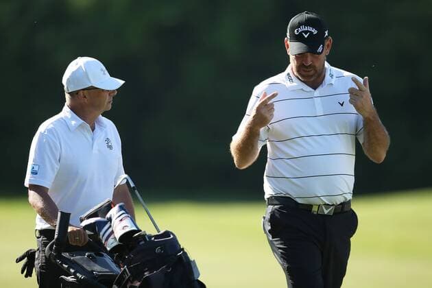 GOLF - PGA Golf Herren Lyoness Open 2016 ATZENBRUGG,AUSTRIA,08.JUN.16 - GOLF - PGA European Tour, Lyoness Open, ProAm, Diamond Country Club. Image shows president Christian Guzy (Diamond Country Club) and Thomas Bjoern (DEN). GEPAxpictures xDanielxGoetzhaber