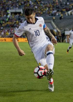 June 7, 2016 - Pasadena, California, U.S - James Rodriguez 10 of Colombia during their match against Paraguay in the Copa America Centenario 2016 football tournament held in Pasadena, California on Tuesday June 7, 2016. Colombia won by a score of 2-1. Colombia defeats Paraguay, 2-1 - ZUMAp124