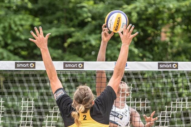 2 Linline Matauatu (VAN) - 2 Victoria Bieneck (GER) FiVB Worldtour Major Hamburg