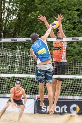 1 Kotsilianos Georgios (GRE) - 2 Robert Meeuwsen (NED) FiVB Worldtour Major Hamburg